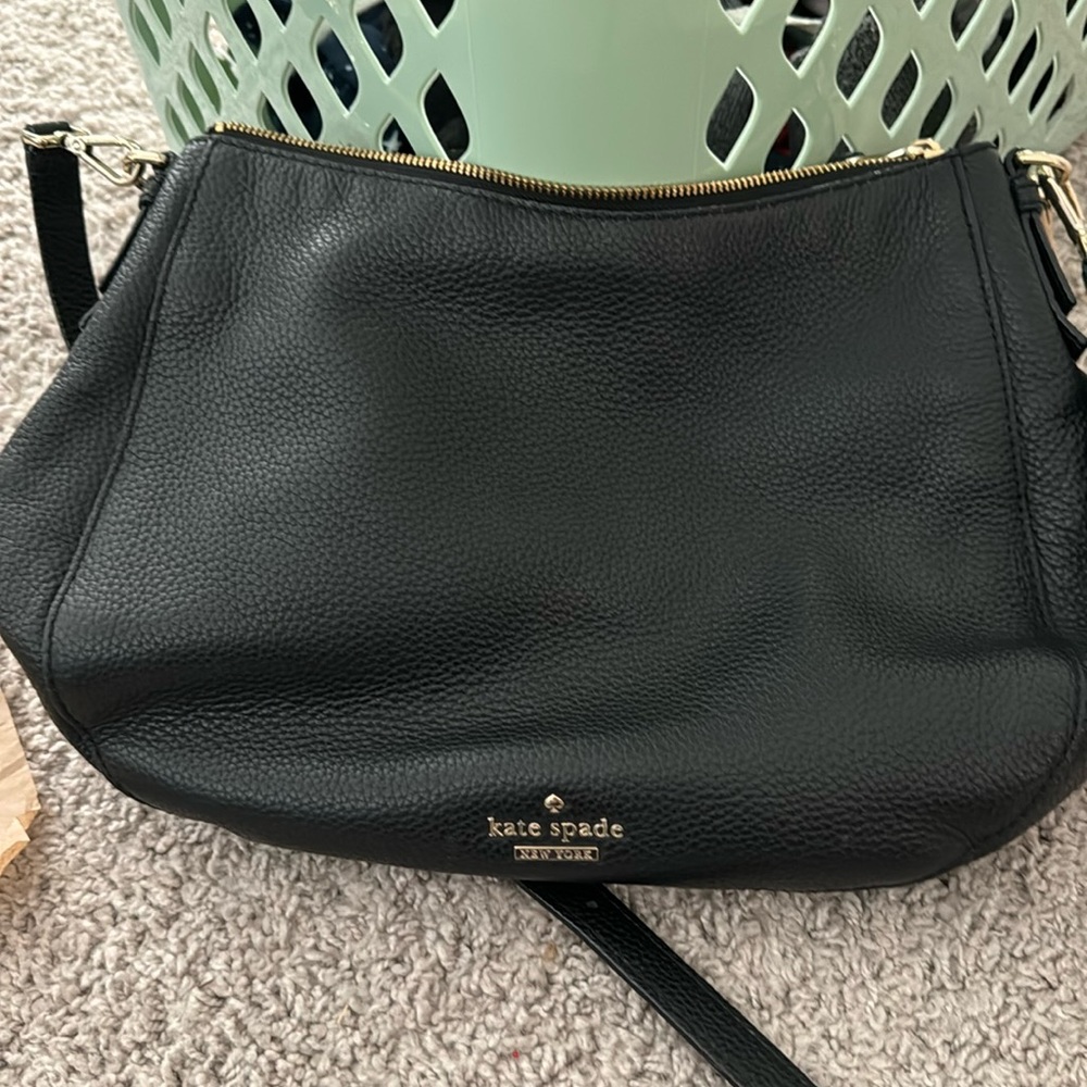 Kate Spade Black Pebbled Leather Crossbody